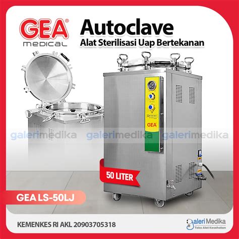 Jual Autoclave Gea 50 Liter LS 50LJ LS50LJ LS 50LJ Alat