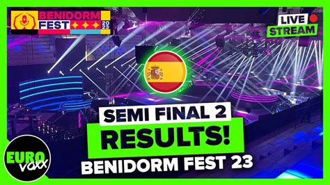 BENIDORM FEST SEMI FINAL 2 RESULTS REACTION Spain Eurovision 2023