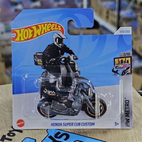 HOT WHEELS HONDA SUPER CUB CUSTOM SHORT CARD REGULAR TREASURE HUNT RTH CASE J Shopee Malaysia