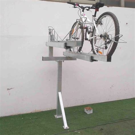 Hot Galvanized Two Decker Bike Storage Rack Double Tier 57 OFF