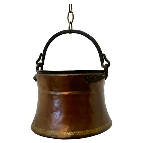 Large Antique Lidid Copper Pot Cauldron Made In Turkey For Sale At 1stDibs