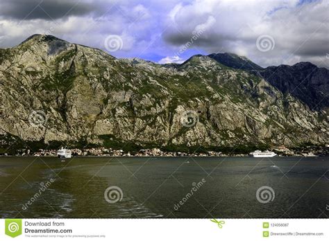 Cruise Ship and Tender in Kotor Bay Editorial Photography - Image of princess, mooring: 124056087