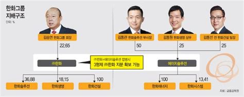 마켓파워 한화 김승연 회장 장남 김동관 체제로 승계 구도 굳혀지나 네이트 뉴스