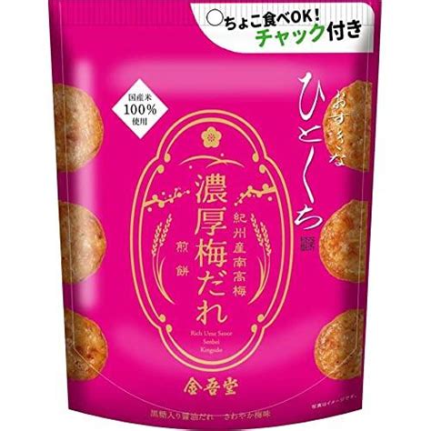 金吾堂製菓 おすきなひとくち 濃厚梅だれ煎餅紀州南高梅 82g 1箱（12袋） S 4901353054077 20230227オンライン