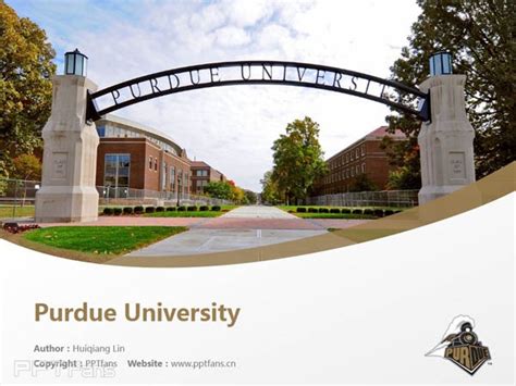 Purdue University Powerpoint Template Download 普渡大学西拉法叶分校ppt模板下载ppt设计教程网