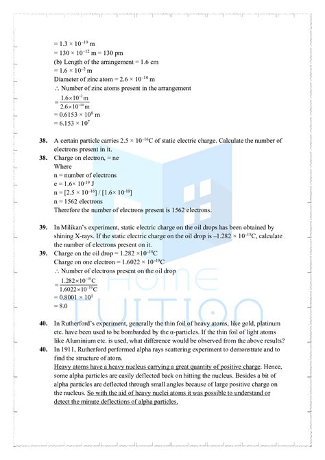 Ncert Solutions For Class 11 Chemistry Chapter 2 Structure Of Atom