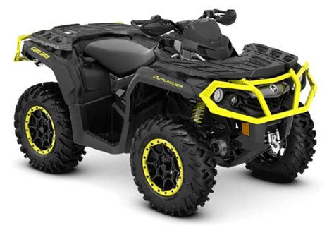 New 2020 Can Am Outlander Xt P 1000r Carbon Black Sunburst Yellow