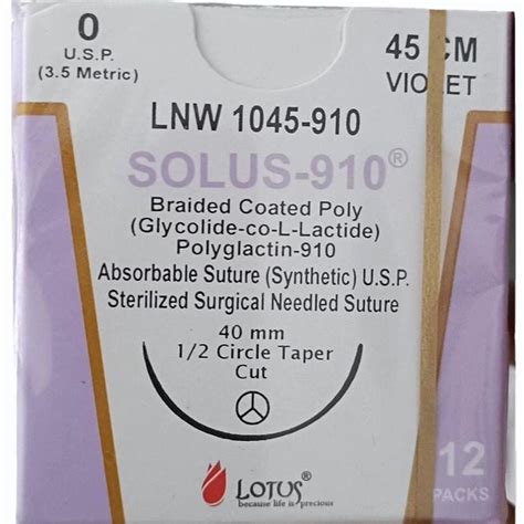 Straight Lotus LNW 1045 910 Sterilized Surgical Needled Suture At Rs