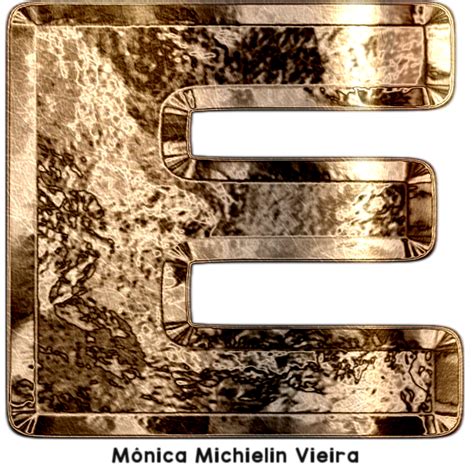 M Michielin Alphabets Alfabeto De Bronze Png Bronze Texture