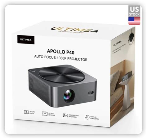 Ultimea Apollo P40 Native 700 ANSI Lumen 1080P LCD Projector 180