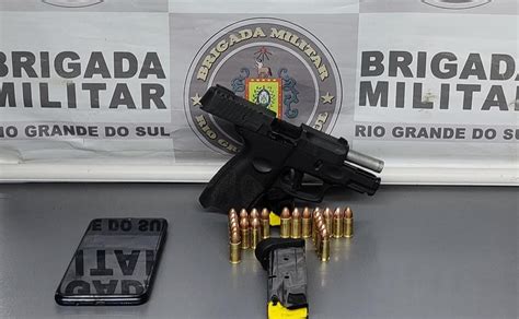 Bm De Bento Gon Alves Det M Homem Por Porte Ilegal De Arma De Fogo