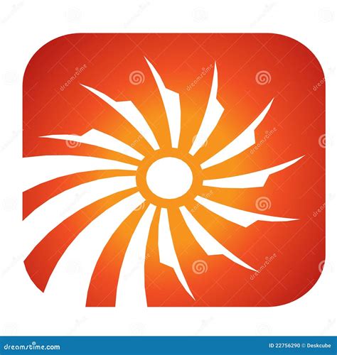 Sun Solar rays logo stock vector. Illustration of sparkle - 22756290