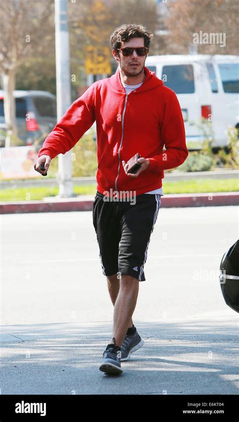 Newly-married Adam Brody leaves a gym following a workout Featuring: Adam Brody Where: Los ...