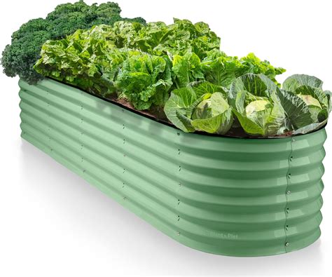 Evcitn 8ft X 2ft Raised Garden Bed Kits9 In 1 Galvanized