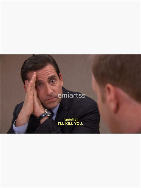 The Office I Ll Kill You Michael Scott Postcard For Sale By