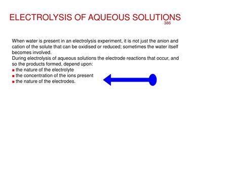 PPT - ELECTROLYSIS OF AQUEOUS SOLUTIONS PowerPoint Presentation, free ...