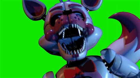 Funtime Foxy Jumpscare Sl Cn Jumpscares Green Screen Youtube