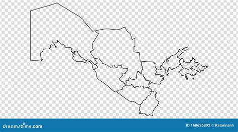 Blank Map Of Uzbekistan High Quality Map Republic Of Uzbekistan With