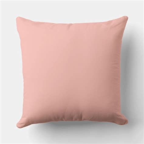 Melon Solid Color Background Throw Pillow Zazzle