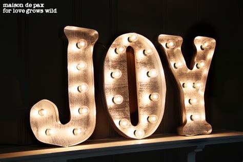 DIY Vintage Marquee Letters - Love Grows Wild