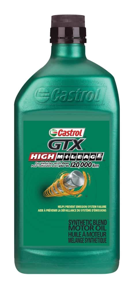 Castrol Gtx High Mileage 5w20 Synthetic Blend Engine Motor Oil 1 L Canadian Tire