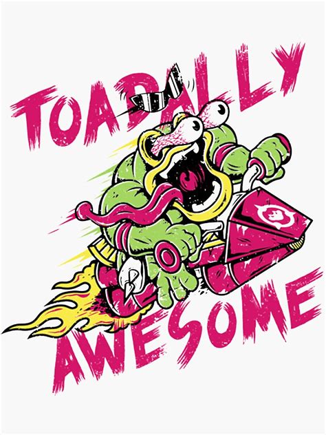 Toadally Awesome Sticker For Sale By DankSpaghetti Redbubble