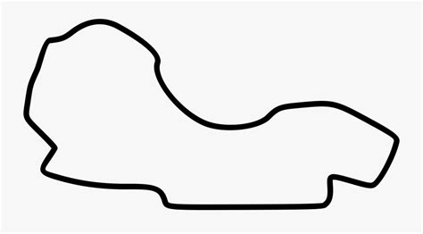 Racing Clipart Grand Prix Melbourne F1 Race Track Outline Free