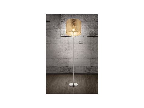 Globo lighting lampadaire mat plastique tissu doré interrupteur