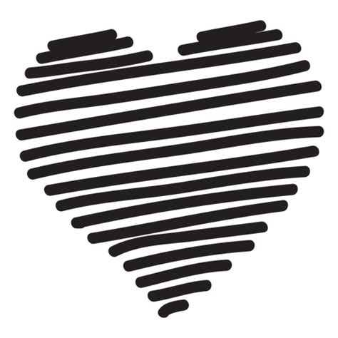 Line Heart Silhouette Transparent PNG SVG Vector File