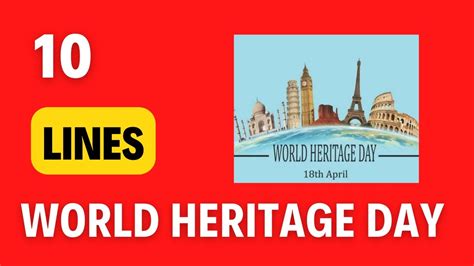 10 Lines On World Heritage Day In English International Day For