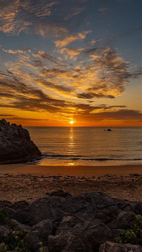 Fondos De Pantalla 1080x1920 Amaneceres Y Atardeceres Fotografía De Paisaje Mar Cielo Sol Playa