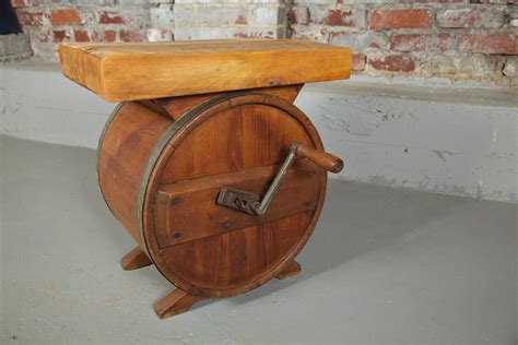 Vintage Repurposed Butter Churn Accent Table Etsy