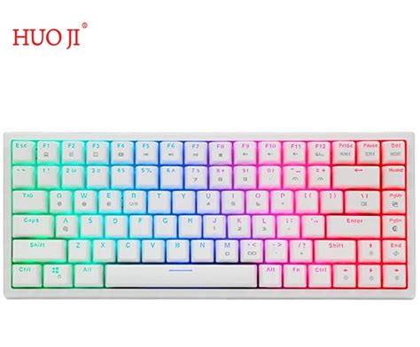 Huo Ji Cq Mechanical Keyboard Wired Wireless Rgb Backlit Bluetooth