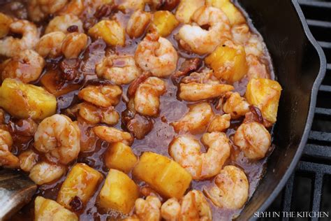 BBQ Pineapple Shrimp Slyh In The Kitchen