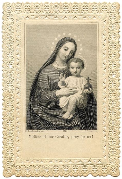 Pin On Vintage Prayer Card And Images