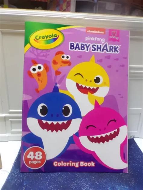 CRAYOLA NICKELODEON PINKFONG BÉBÉ REQUIN livre de coloriage super