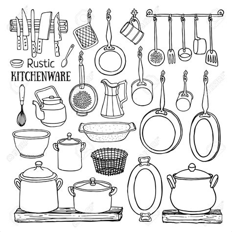 Pots And Pans Drawing at GetDrawings | Free download