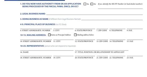 Fmcsa Form ≡ Fill Out Printable Pdf Forms Online