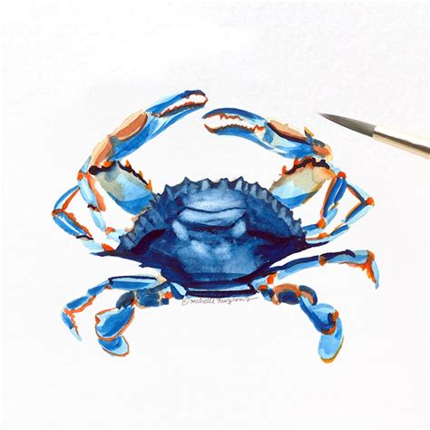 Art Collectibles Sculpture Custom Airbrushed Blue Crab Etna Pe