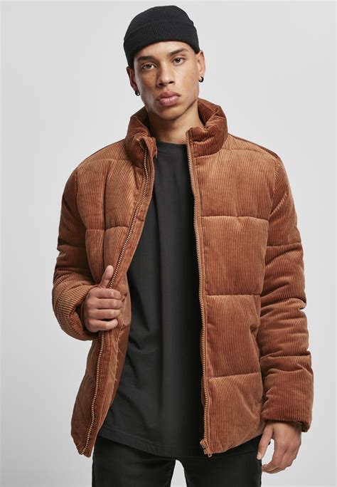 Urban Classics TB3811 Boxy Corduroy Puffer Jacket Cordjacke Herren