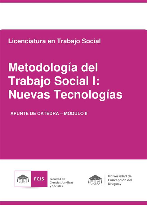 Apunte De C Tedra M Dulo Ii Licenciatura En Trabajo Social