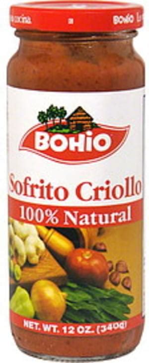 Bohio Sofrito Criollo 12 Oz Nutrition Information Innit