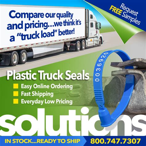 Plastic Truck Seals Security Seals Trailer Seals Bolt Seals Cable