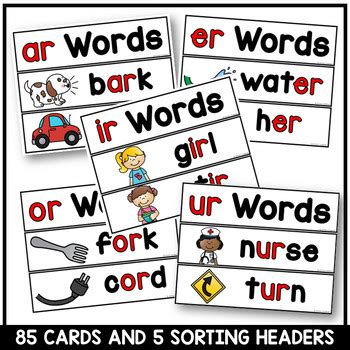 R Controlled Vowels Pocket Chart Cards And Posters By Notman S Notebook