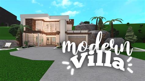 Bloxburg Roblox Modern Villa Speedbuild Youtube