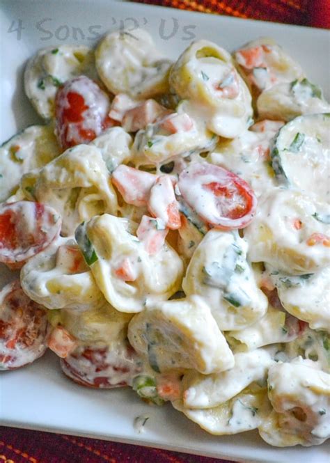 Summertime Tortellini And Vegetable Pasta Salad 4 Sons R Us