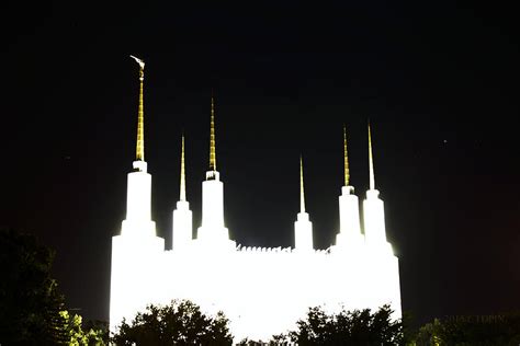 LDS Temple at Night Photograph by Christopher Duncan - Pixels