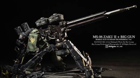 Ms 06 Zaku Ii Big Gun Mobile Suit Gundam Thunderbolt Ver Youtube