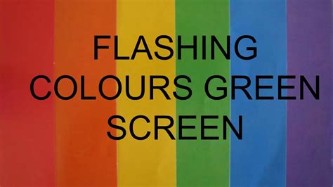 Flashing Green Screen Pack Youtube