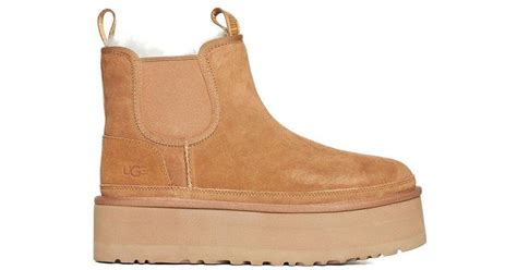 Ugg Neumel Platform Chelsea Boots In Brown Lyst